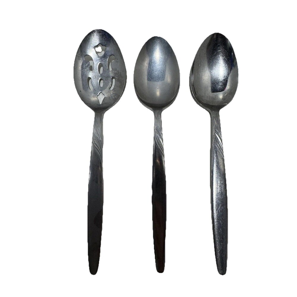 Set Of 3 Stainless Steel Japan Serving Spoons